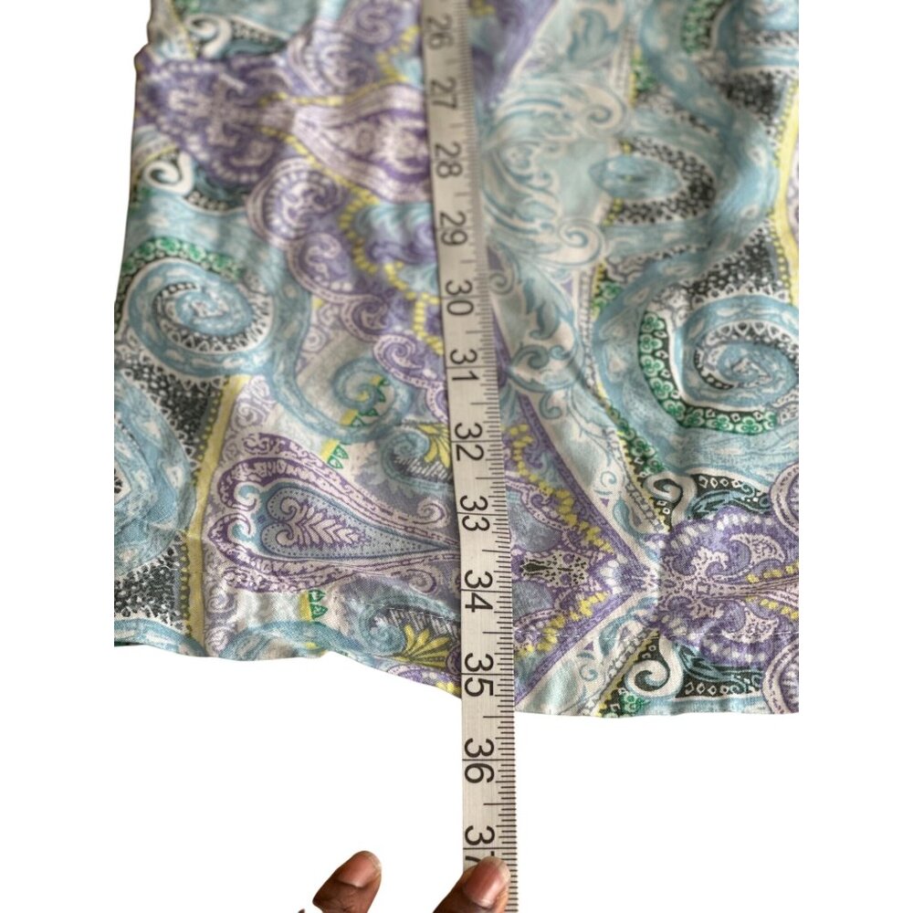 Miss Elaine Relax Paisley V-Neck Nightgown Housed… - image 6